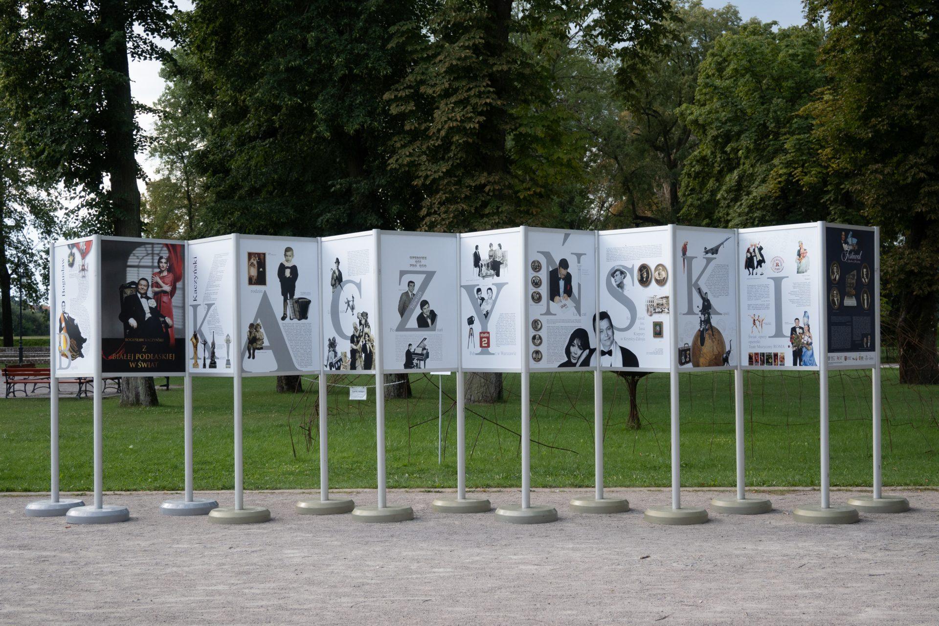 Wystawa w plenerze o Boguslawi Kaczyńskim