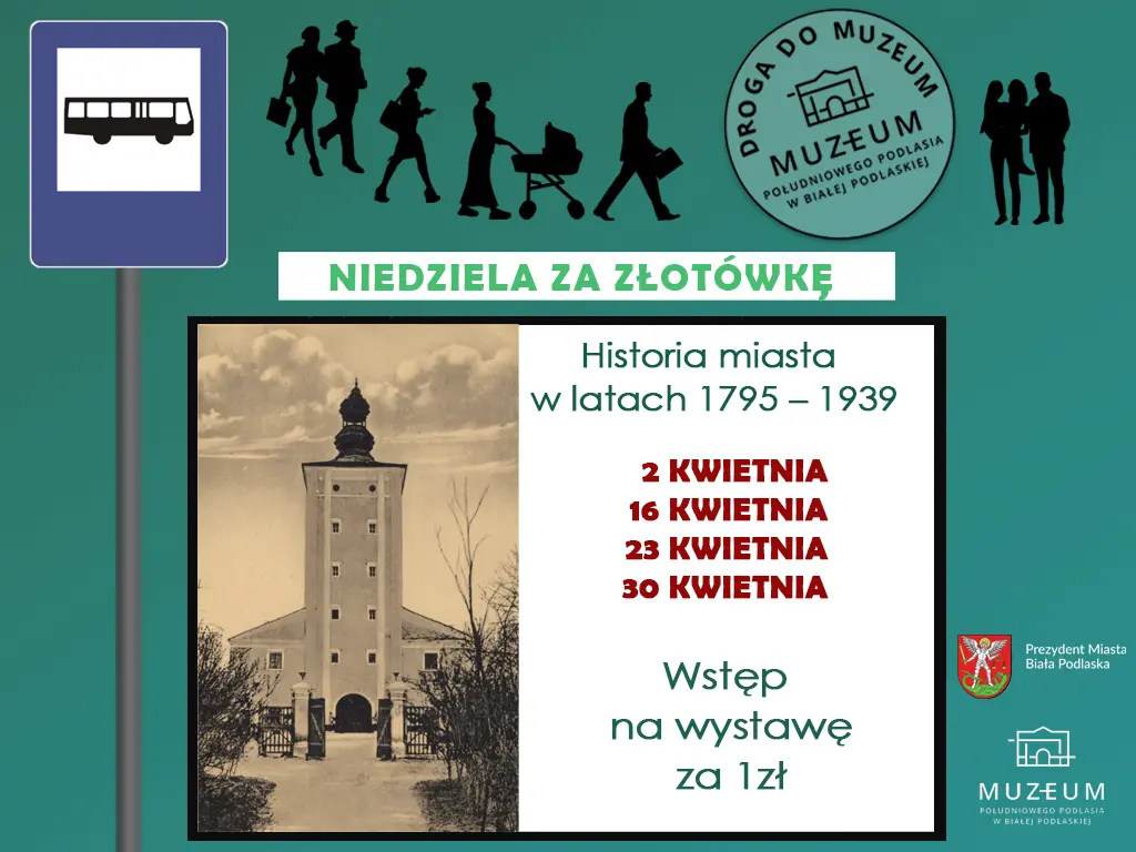 Plakat. Niedziela za złotówkę. Kwieciń 2023