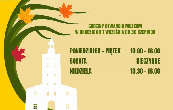 Godziny otwarcia 1 września 2026 do 30 czerwca 2027